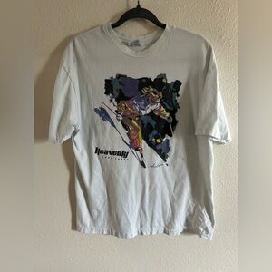 Vintage Hanes Beefy T Single Stitch Ski Lake Tahoe Graphic Tee Size L